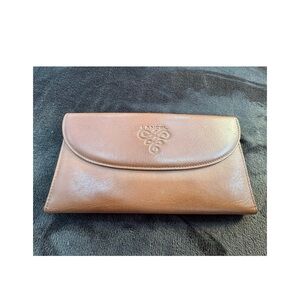 Lancel Brown Calf  Leather wallet for Women or Men